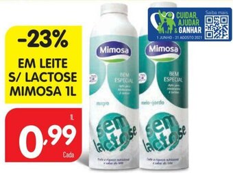 Em Leite S/ Lactose Mimosa 1L