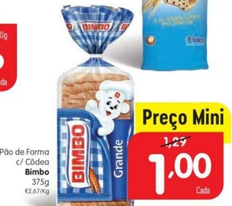 Minipreço Pão de Forma C/Côdea Bimbo 375g promoção
