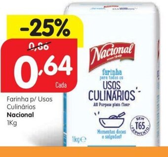 Minipreço Farinha p/Usos Culinários Nacional 1kg promoção
