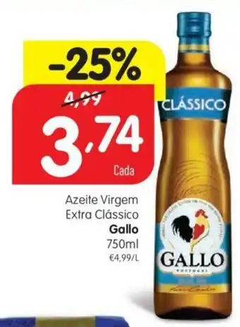 Minipreço Azeite Virgem Extra Clássico Gallo 750ml promoção