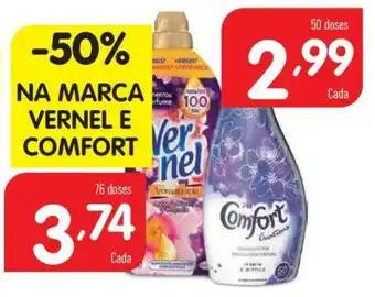 Minipreço Na Marca Vernel e Comfort 76 Doses promoção