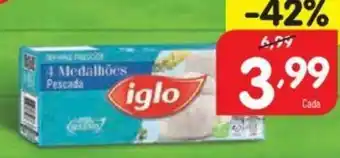 Minipreço 4 medalhões de pescada iglo promoção