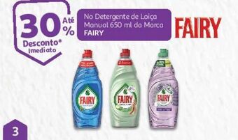 Auchan Detergente loiça manual fairy promoção