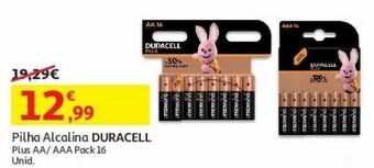 Auchan Pilha alcalina duracell promoção