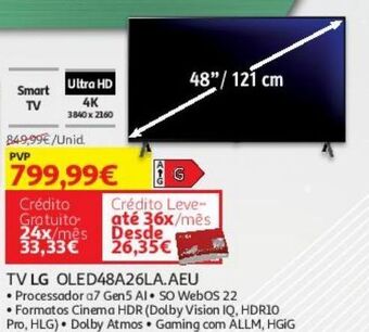 Tv oled lg oled48a26la.aeu