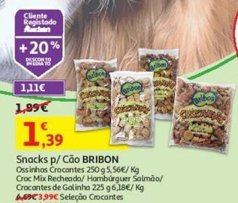 Auchan Snacks cão hamburguer bribon promoção