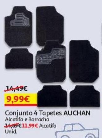 Auchan Conjunto 4 tapetes auchan promoção