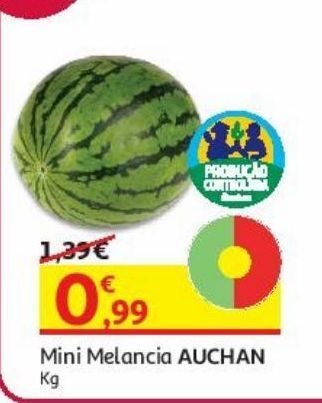 Mini melancia auchan:produção controlada kg