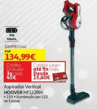 Auchan Aspirador vertical hoover:hf122rh promoção