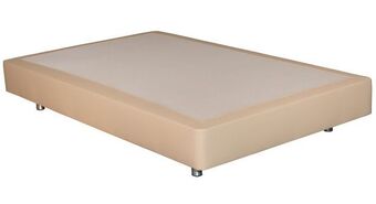 Conforama Base roma bege semi-pele - pés metálicos 11 cm incluídos promoção