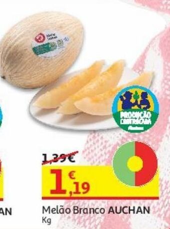 Melão branco auchan:produção controlada kg