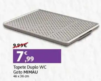Auchan Tapete duplo wc gato mimau  46x36cm  promoção