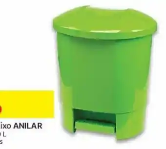 Balde lixo anilar:com pedal 30lt 4250