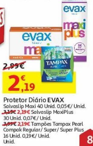 Auchan Protector diário evax promoção