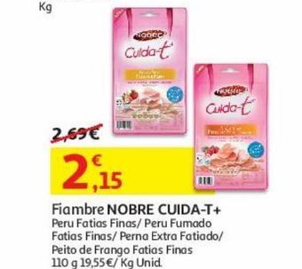 Auchan Fiambre de peru fumado nobre promoção