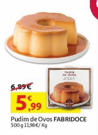 Pudim de ovos fabridoce:500g