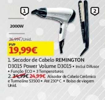 Auchan Secador cabelo remington promoção