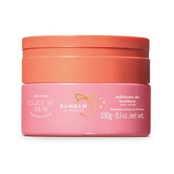 O Boticário Creme esfoliante cuide-se bem bumbum de pêssego 230g promoção