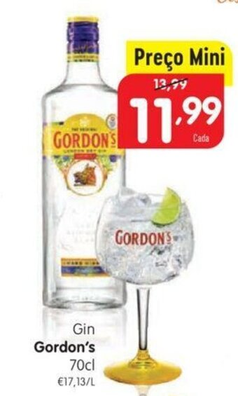 Minipreço Gin Gordon's 70cl promoção
