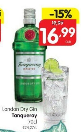 Minipreço London Dry Gin Tanqueray 70cl promoção