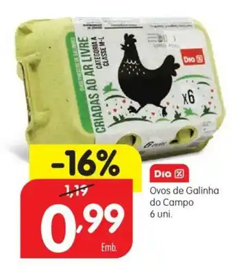 Minipreço Ovos de Galinha do Campo 6 Uni promoção