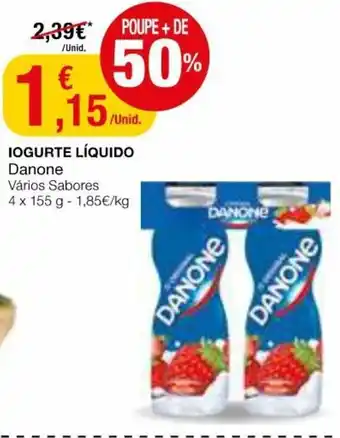 Intermarché Iogurte Líquido Danone 4x155g promoção