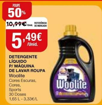 Detergente Líquido P/Máquina de Lavar Roupa Woolite 1,65L