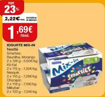 Intermarché Iogurte Mix-in Nestlé 2x 128g promoção