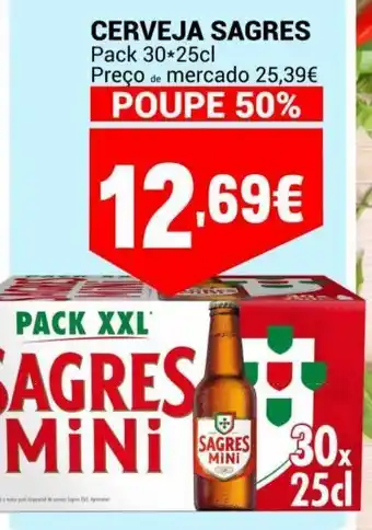 Cerveja sagres mini