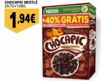 Cereal com chocolate chocapic