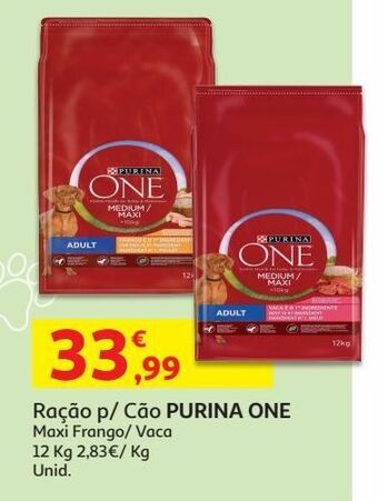 Auchan Ração para cão purina one promoção