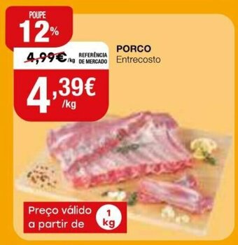 Intermarché Porco Entrecosto 1kg promoção