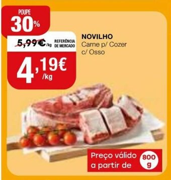 Intermarché Novilho Carne p/Cozer c/ Osso 800g promoção