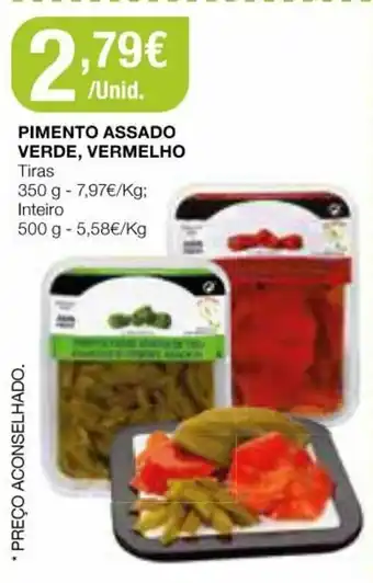 Pimento Assado Verde, Vermelho 350g