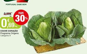Intermarché Couve Coração promoção
