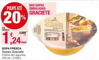 Intermarché Sopa Fresca Sopas Gracieta 400ml promoção