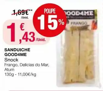 Sanduiche Good4me Snock 130g