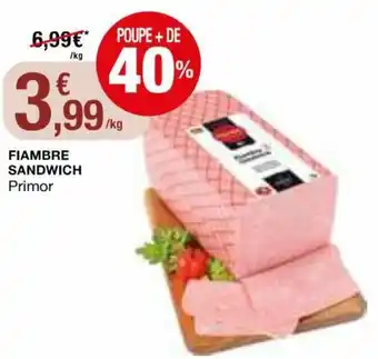 Intermarché Fiambre Sandwich Primor promoção
