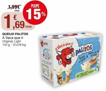 Intermarché Queijo Palitos a Vaca Que ri 140g promoção