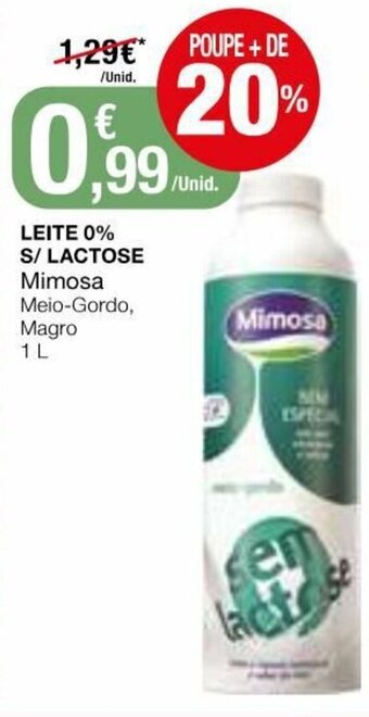 Leite 0% S/Lactose Mimosa 1L