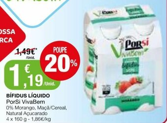 Bífidus Líquido PorSi VivaBem 4x160g