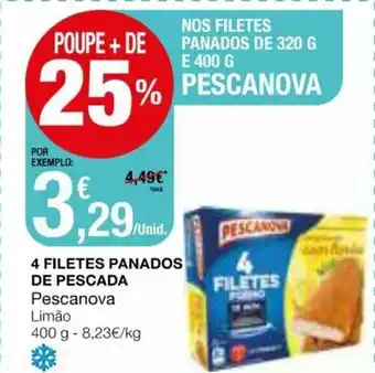 Intermarché Filetes Panados de Pescada 4 400g promoção