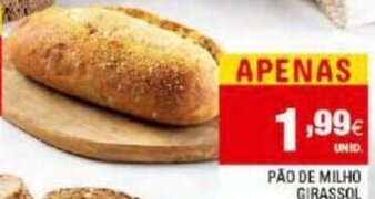 Continente Pão de Milho Girassol promoção