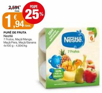 Intermarché Puré de Fruta Nestlé 4x100g promoção