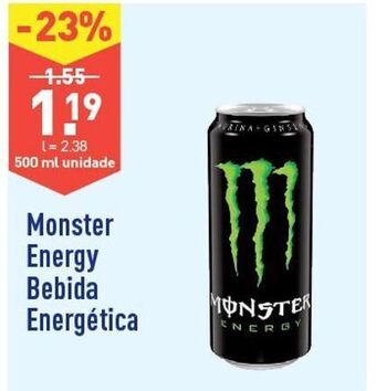 ALDI Bebida energética monster promoção