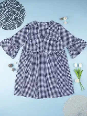 Prénatal Vestido de amamentação azul e branco - prénatal promoção