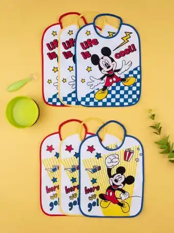 Pack 6 babetes "mickey mouse" para menino - prénatal