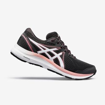 Decathlon Calçado de corrida asics gel windhawk mulher cinza rosa promoção