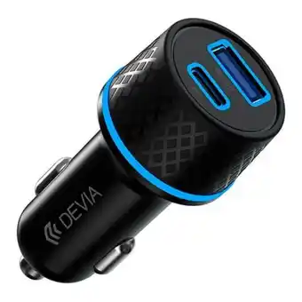 Carregador isqueiro devia extreme speed series power plug adapter pd+qc fast charging 2x usb + cabo dados type-c 42.5w