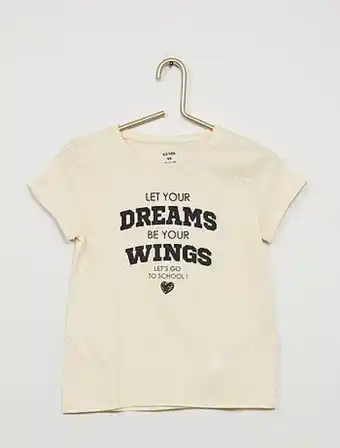 Kiabi T-shirt em jersey com mensagem estampada promoção